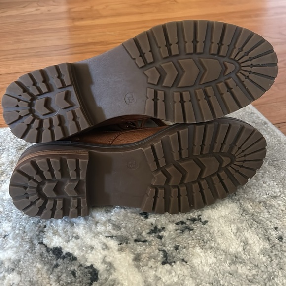 Yellow box Akie Brown Leather Lace Boots 7.5 - Picture 7 of 7